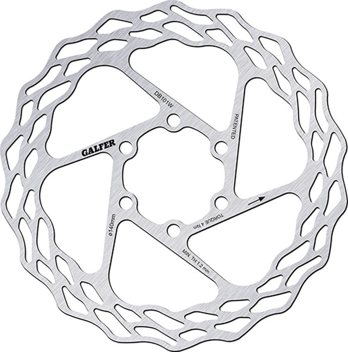 Rotore a disco Galfer Bike Wave® da strada fissa a 6 bulloni