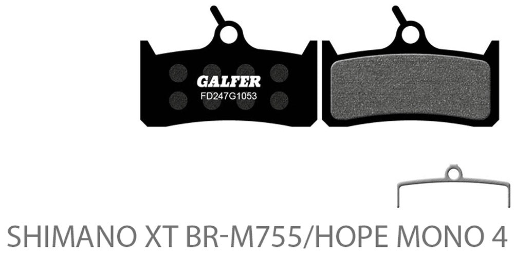 Pastillas de disco estándar para bicicleta Galfer para shimano