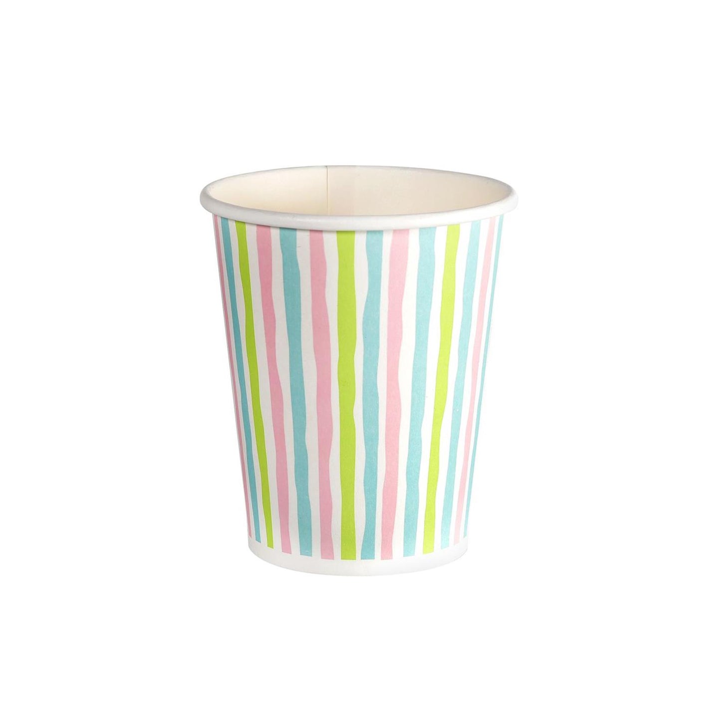 Tazze strisce multi 24 cl 10 pezzi