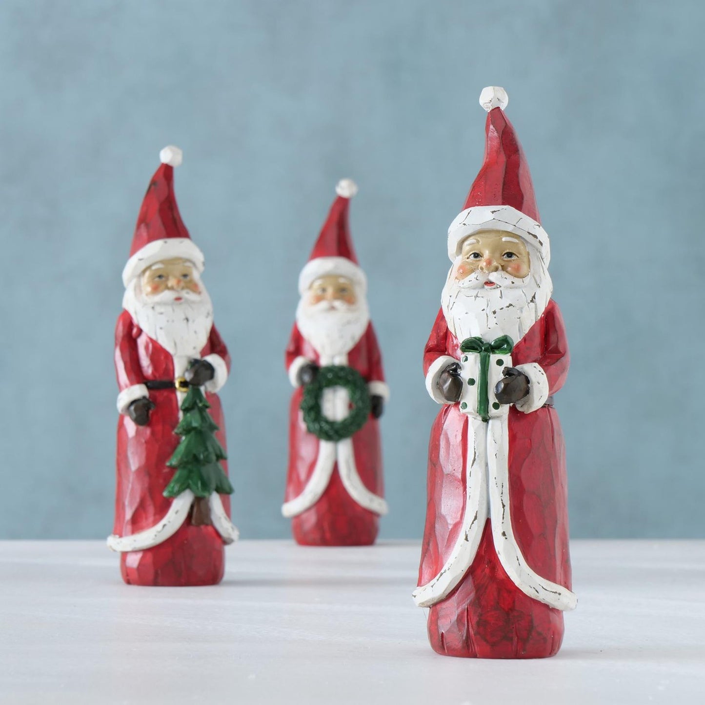 Boltze home statua Babbo Natale rosso h20cm