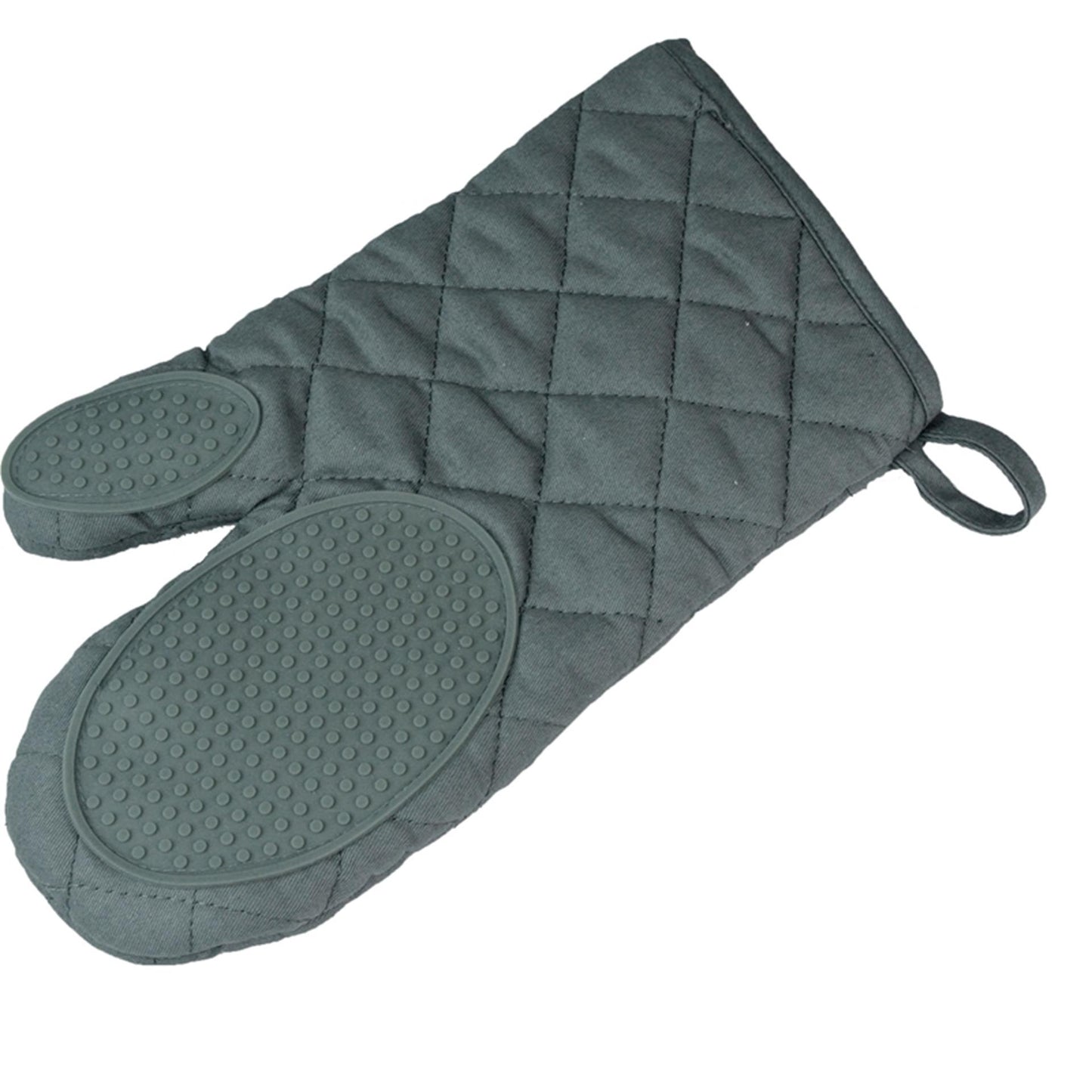 Guanto da forno Wicotex con grip in silicone grigio