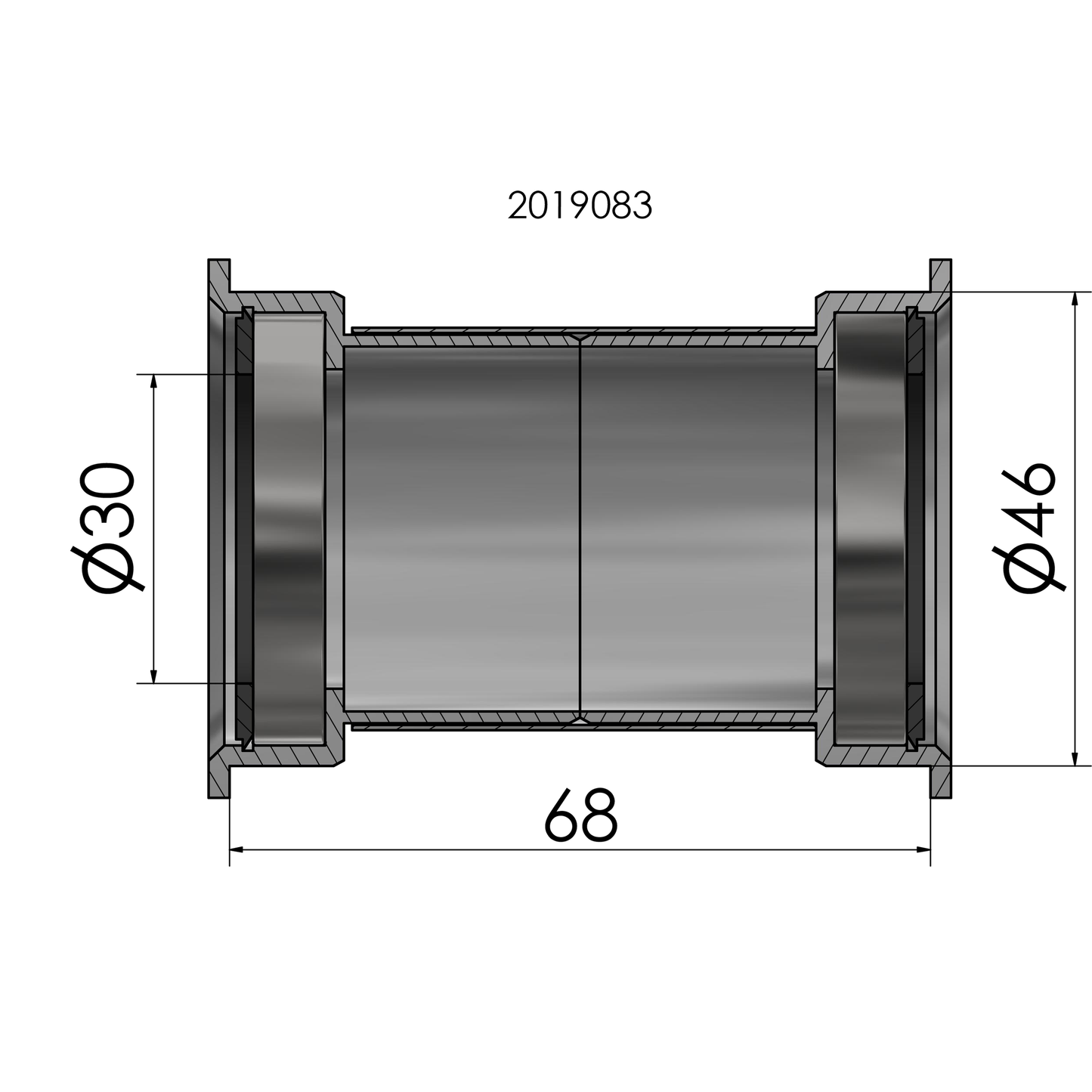 Ploadet Elvedes Press Fit PF30