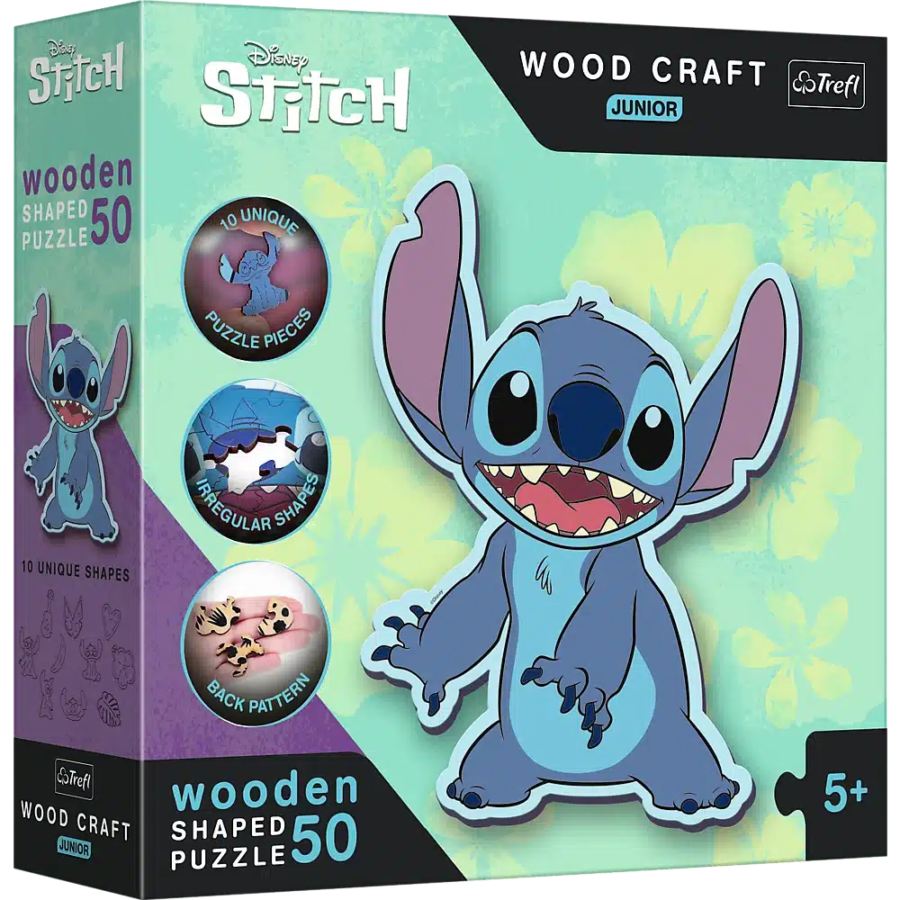 Disney Trefl Wooden Lilo amp; Puzzle junior di 50 pezzi