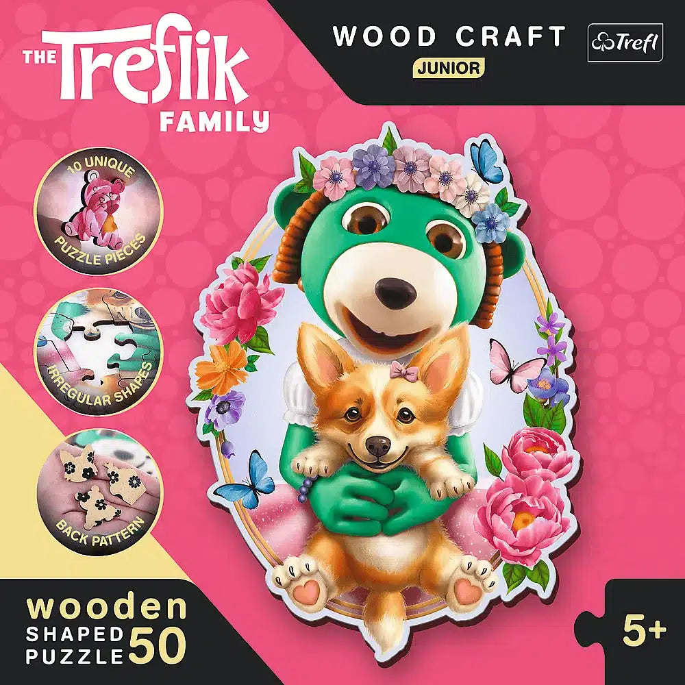 Trefl Houten The Teflik Family Junior Puzzle 50 pezzi
