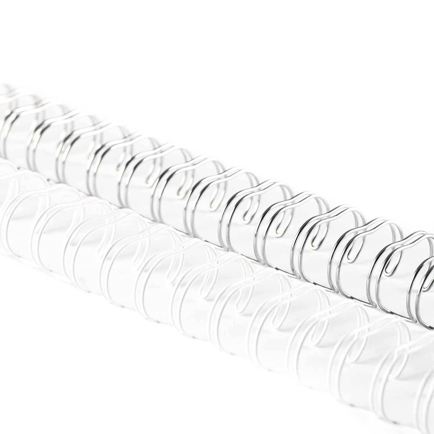 Vaessen creative • pettini in metallo bind easy 16mm 2:1 bianco argento 8 pz.