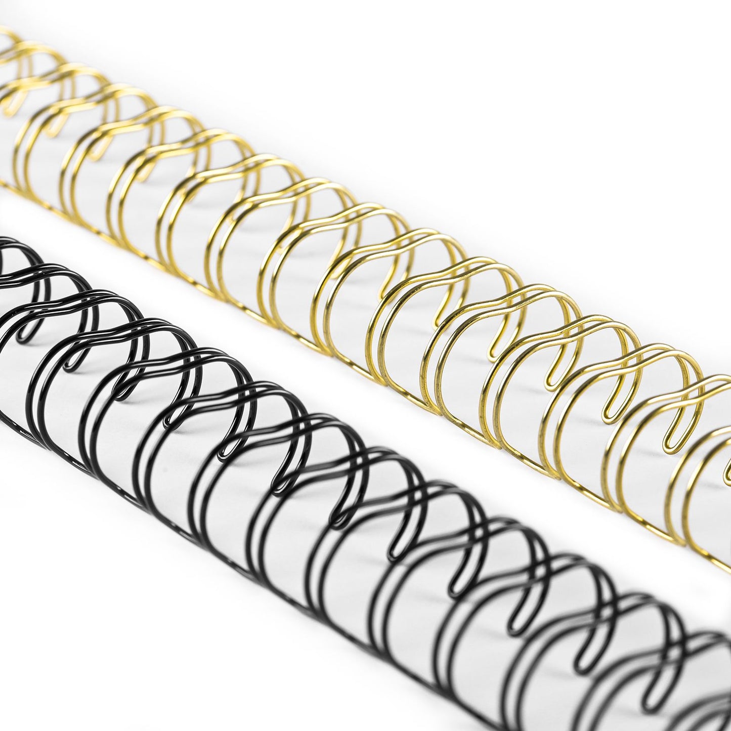 Vaessen creative • bind easy peines metálicos 16 mm 2:1 oro negro 8 piezas.