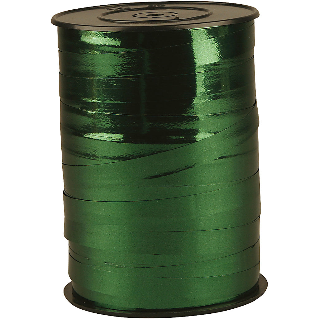 Giftin, B: 10 mm, brillante, verde metálico, 250 m 1 rollo