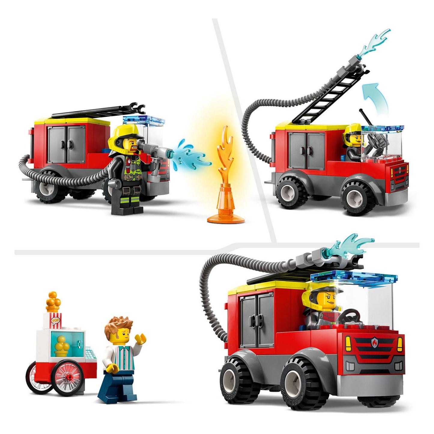 LEGO CITY 60375 Estación de bomberos y camión de bomberos