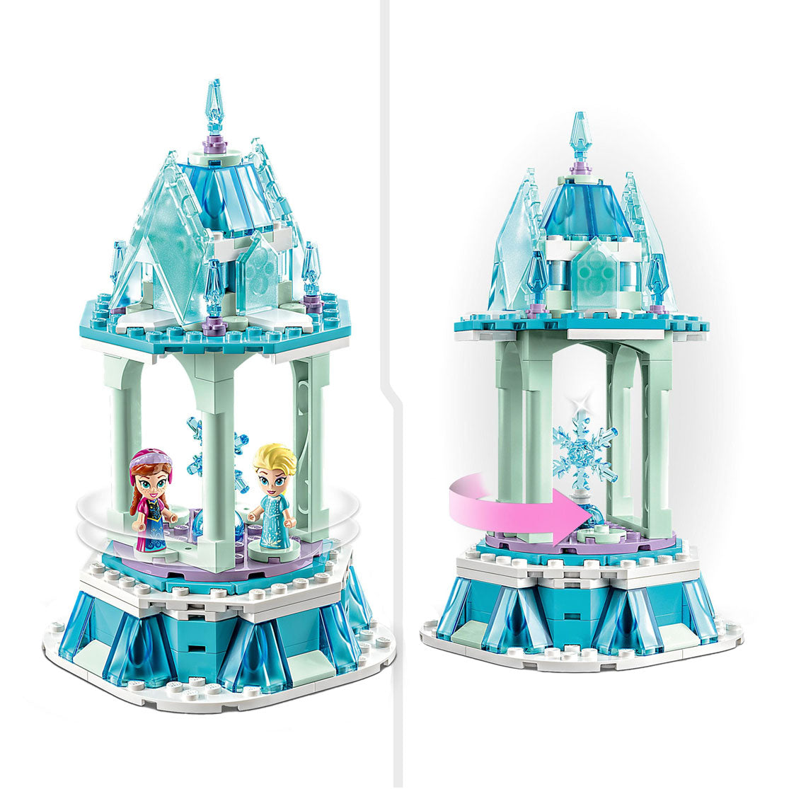 Lego Lego Princess 43218 The Magical Merry -Go -Round di Anna ed Elsa