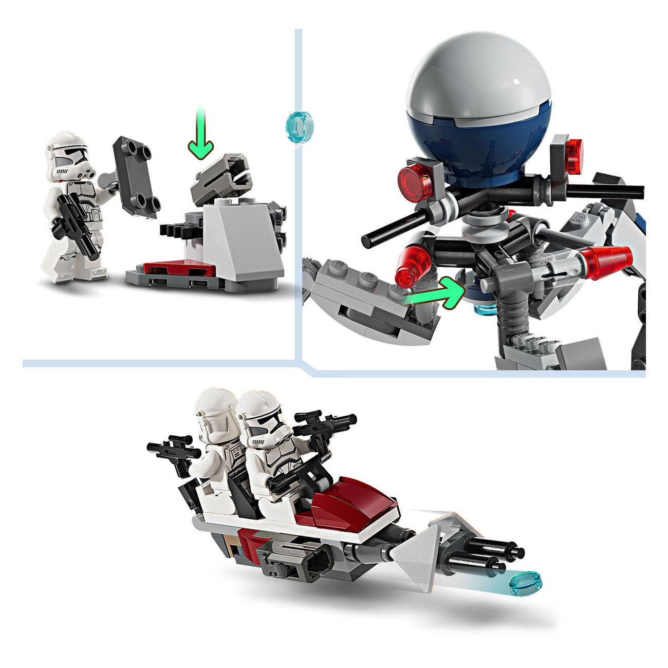 Lego Lego Star Wars 75372 Clone Trooper e Battle Droid Battle Pack