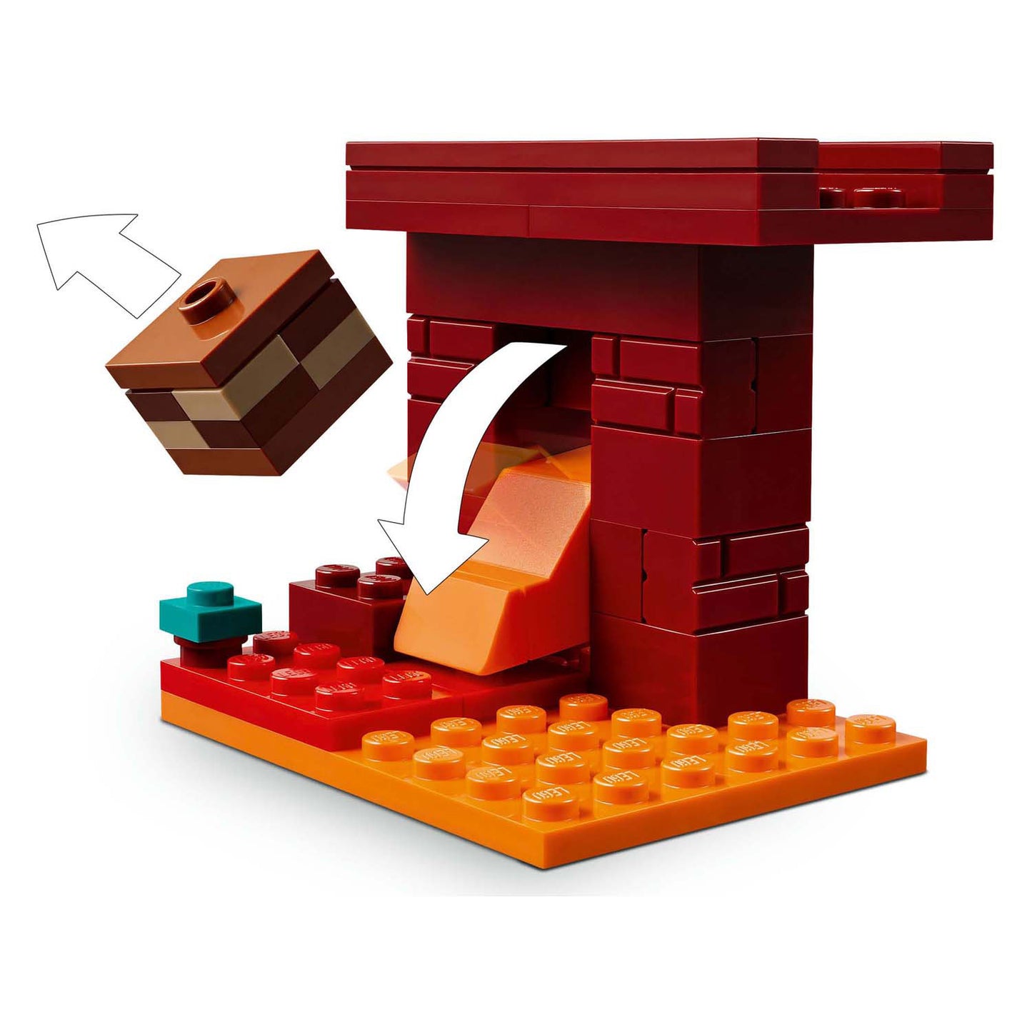 Lego minecraft de lavastrijd in de nether voor kinderen - 21266