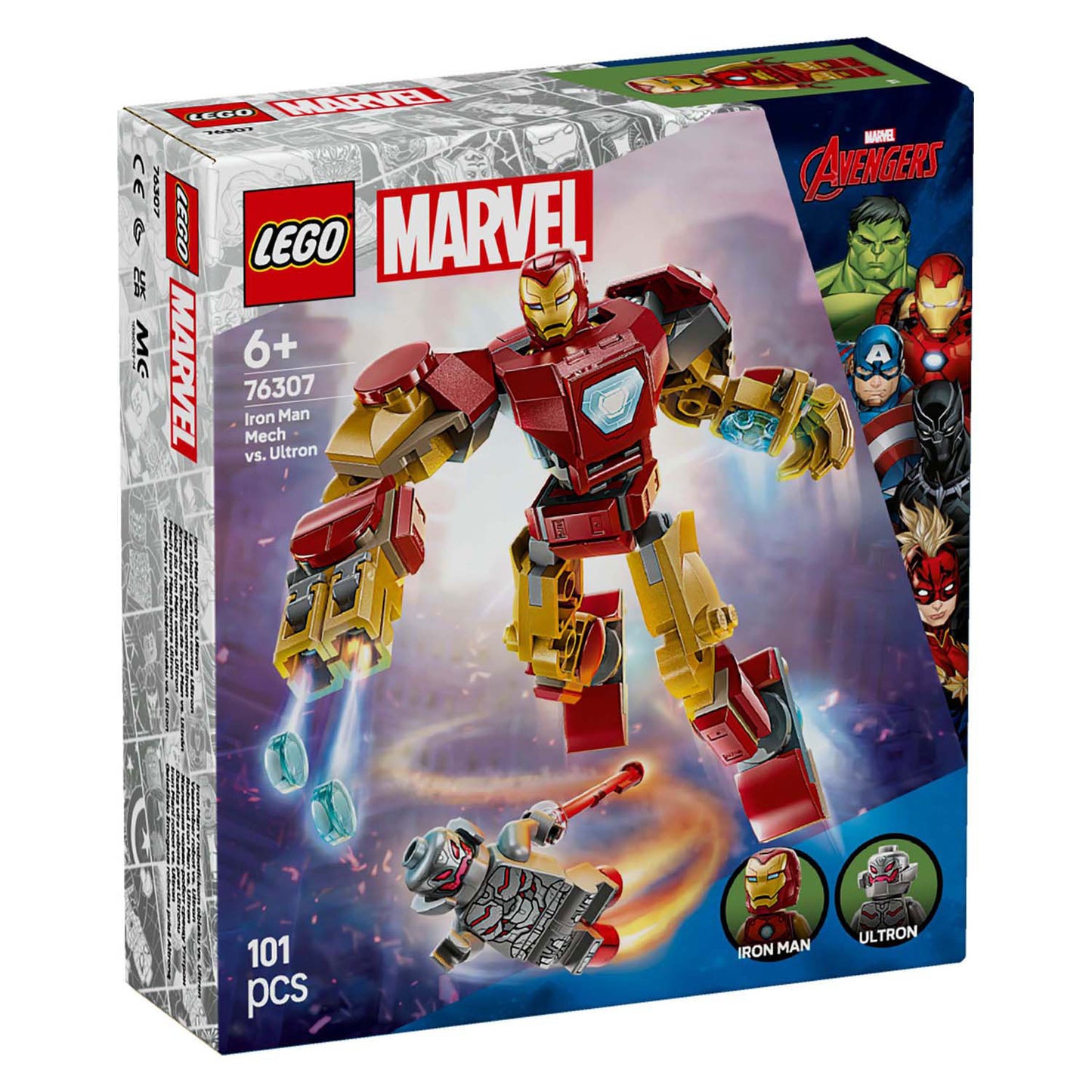 Lego ® marvel iron man mecha vs. ultron speelset - 76307