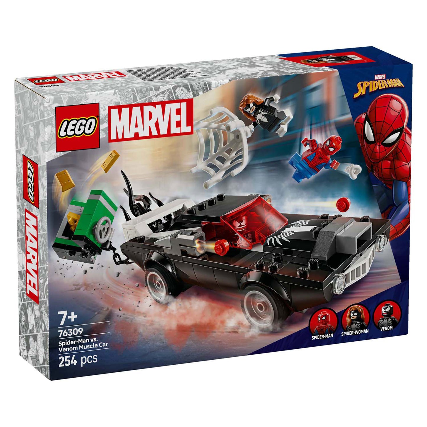 Lego ® marvel spider-man vs. venoms klassieke auto - 76309