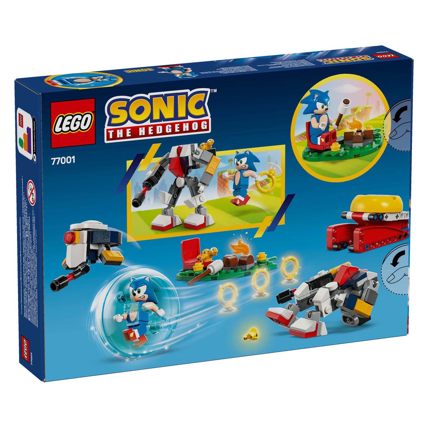 LEGO LEGO LA HEDHOG 77001 Sonics Kraching en el Fire Camp
