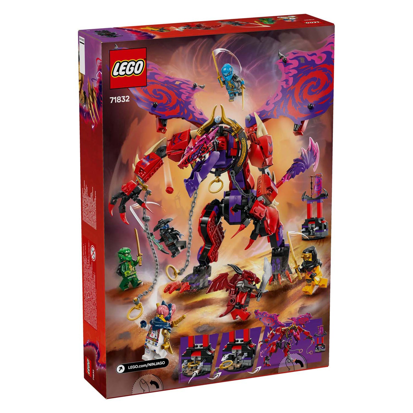 LEGO 71832 Ninjago Lightningtand Dragon dal caos