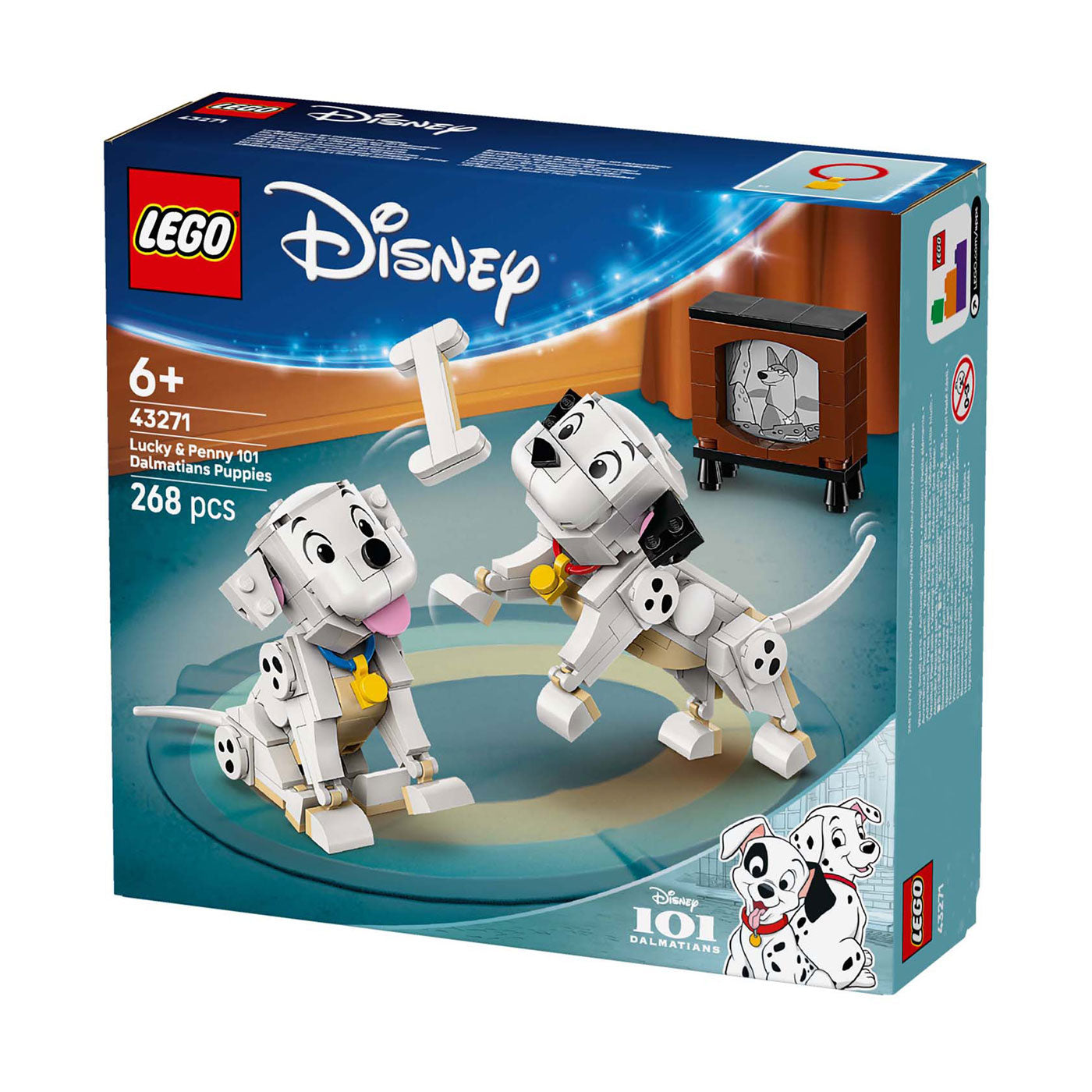 Disney LEGO 43271 Classic Lucky e Penny di 101 Dalmati