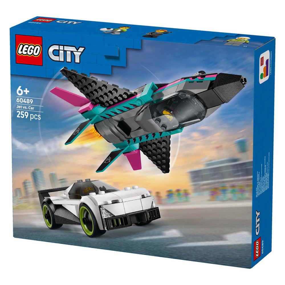 Lego city great vehicles - 60489 - straalvliegtuig vs. sportauto