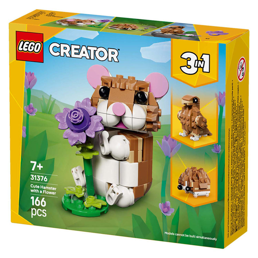 Lego 31376 Creator simpatico criceto con fiore | 2 pezzi