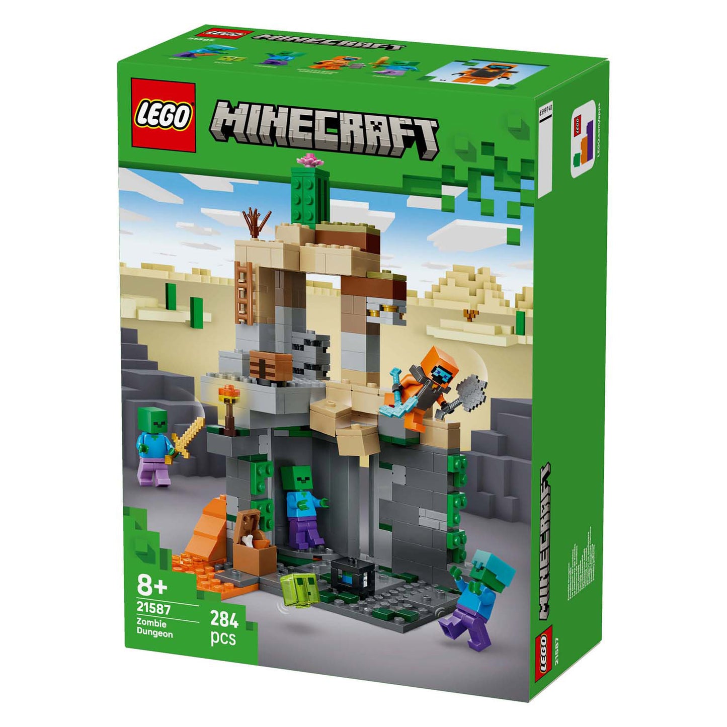 Lego minecraft zombiekerker speelgoed voor kinderen en gamers vanaf 8 jaar - 21587
