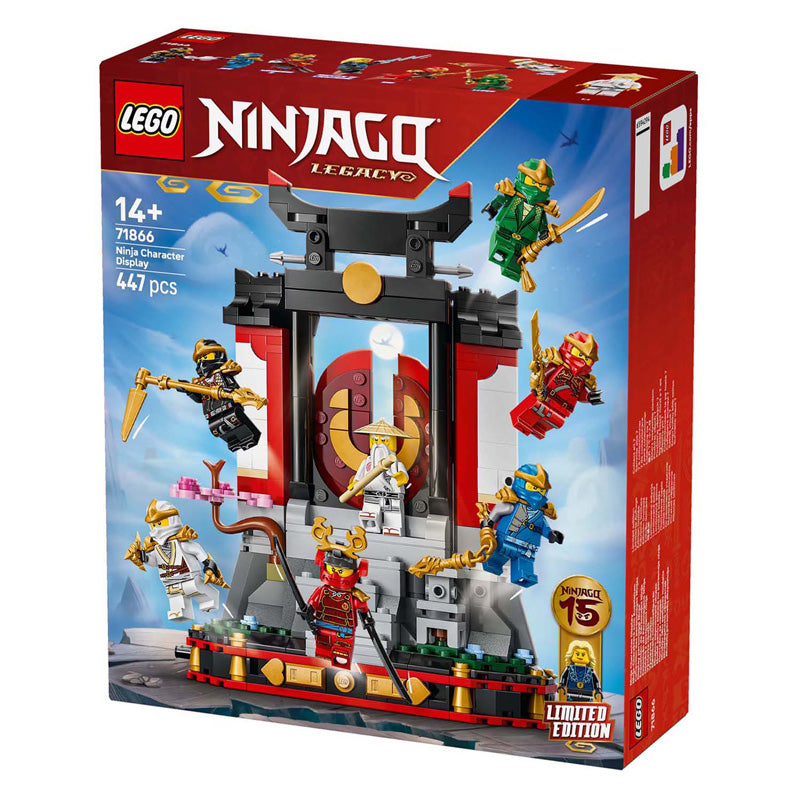 Lego ninjago 71866 15-jarig jubileum: display met ninjapersonages