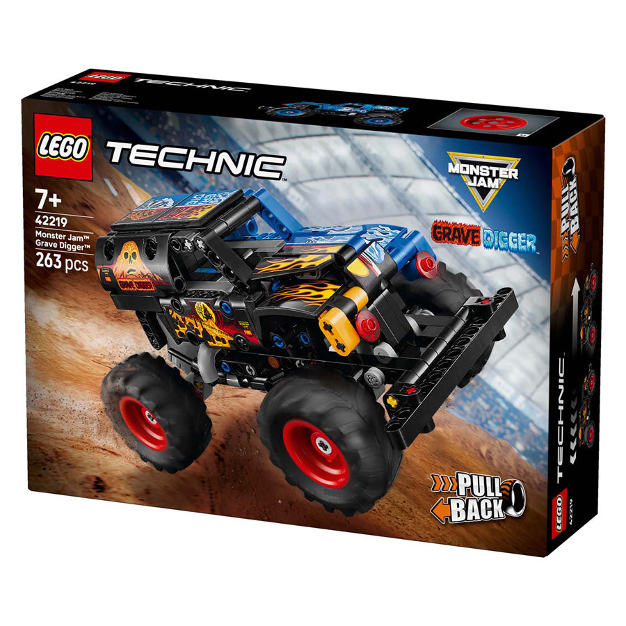 Lego Technic 42219 Monster Jam Scava tombe Fuoco e ghiaccio