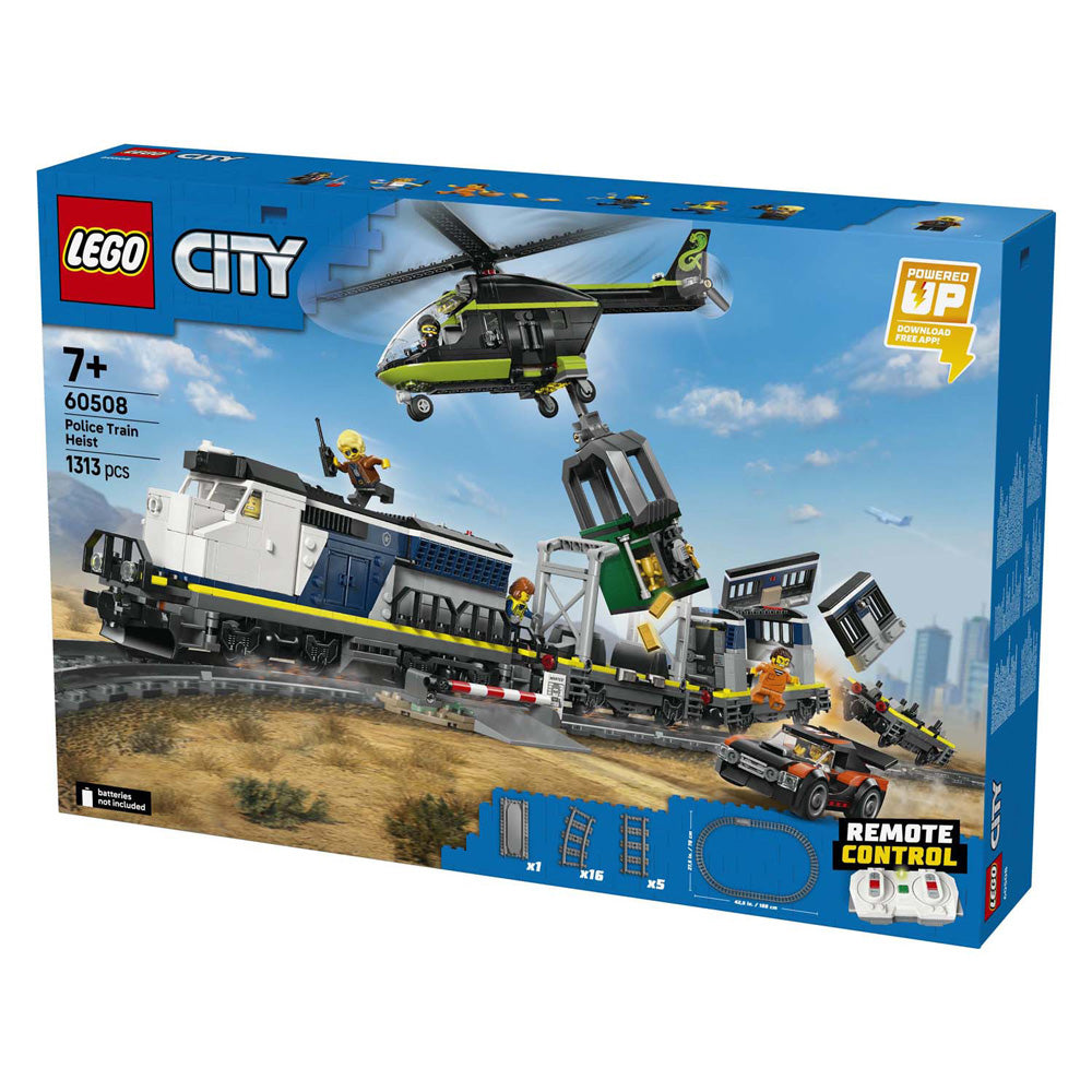 Lego city 60508 robo al tren de la policía