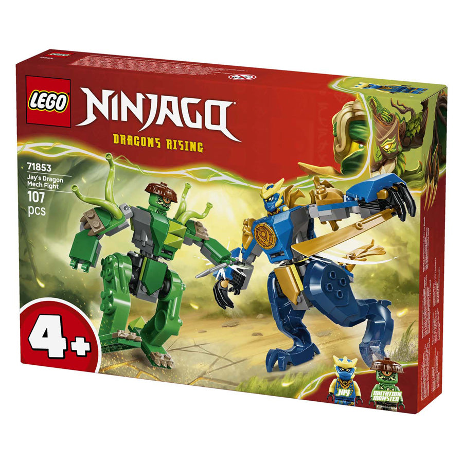 Lego ® ninjago® - jay's drakenmechastrijd - speelgoedmecha - speelset met 2 minifiguren - 71853