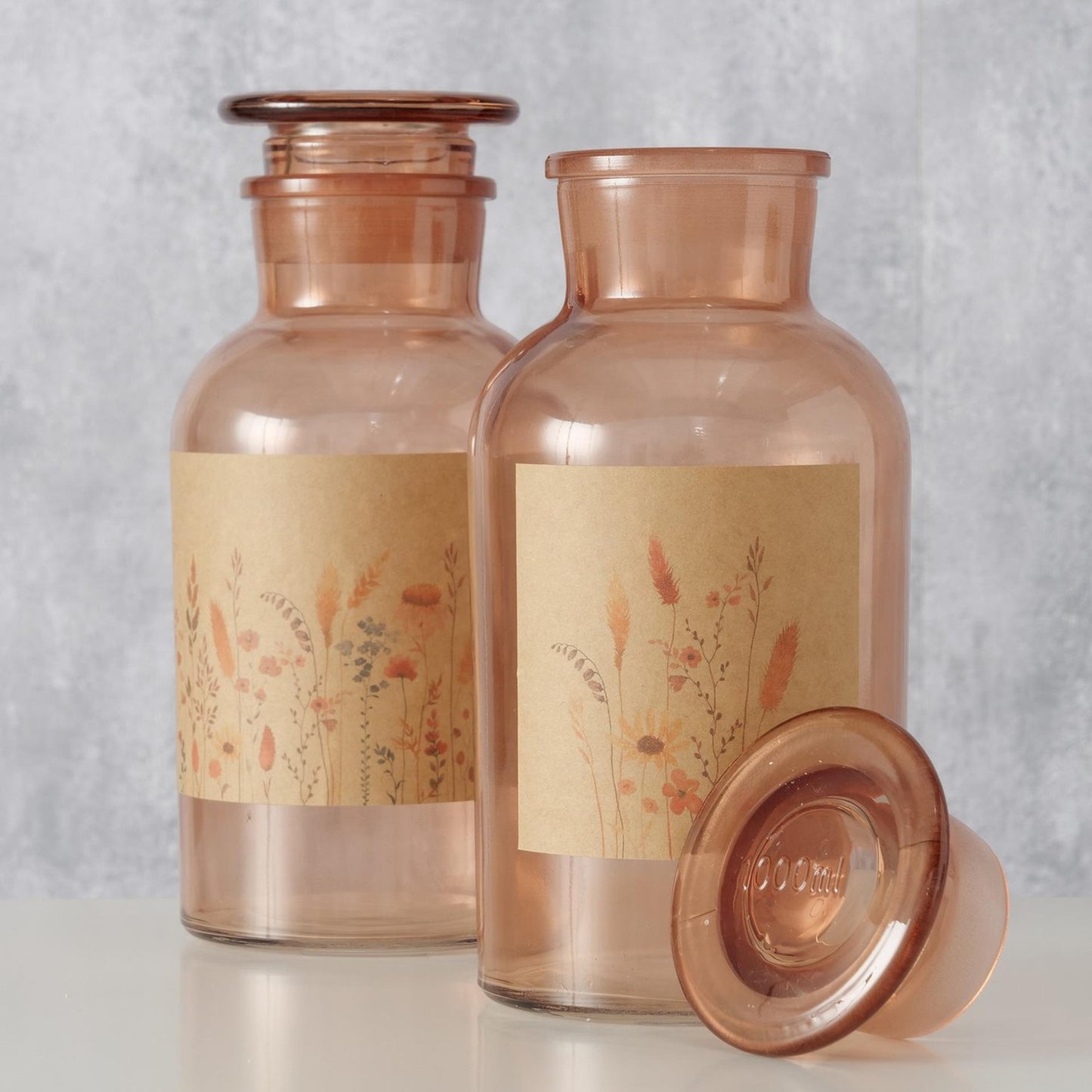 Boltze home boticario botella kornelia h22cm vidrio