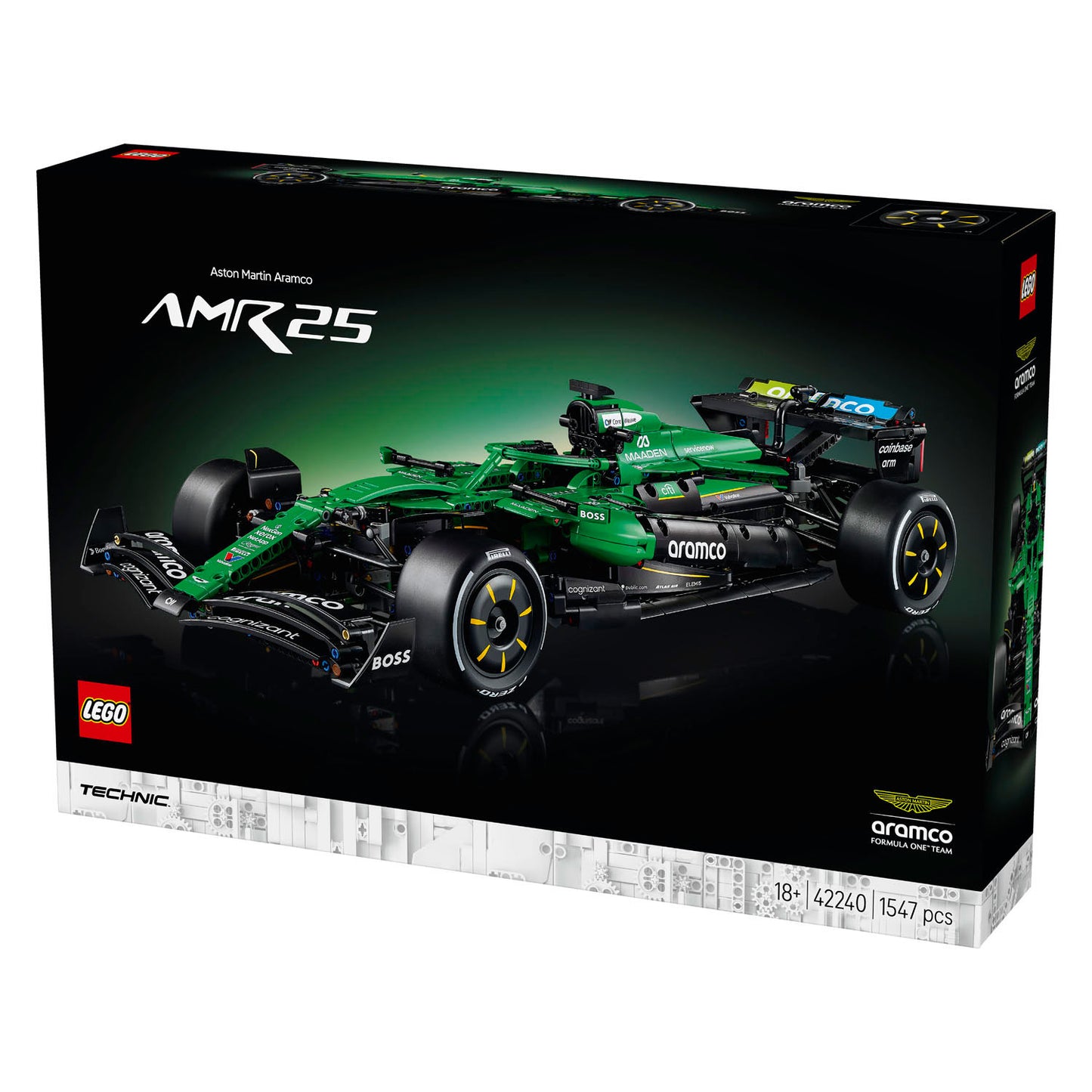 Lego technic aston martin aramco amr25 f1 auto bouwpakket voor volwassenen met modelauto 42240