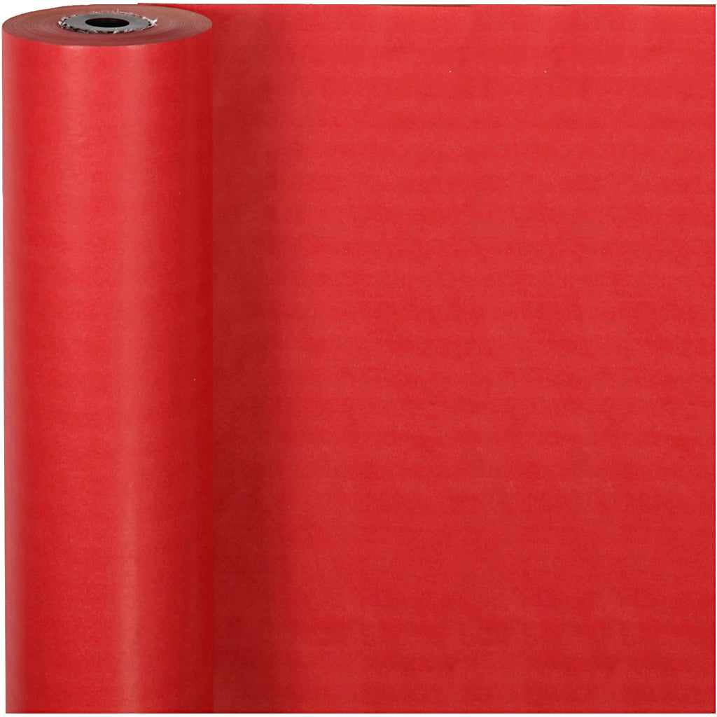 Papel de regalo Vivi Gade, ancho: 50 cm, 60 gr, rojo, 100 m 1 rollo
