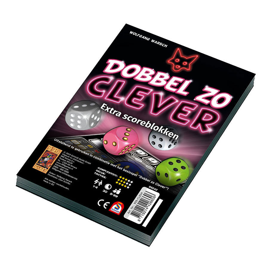 999Games ScoreBlokken Dice Zo Clever, 2st.