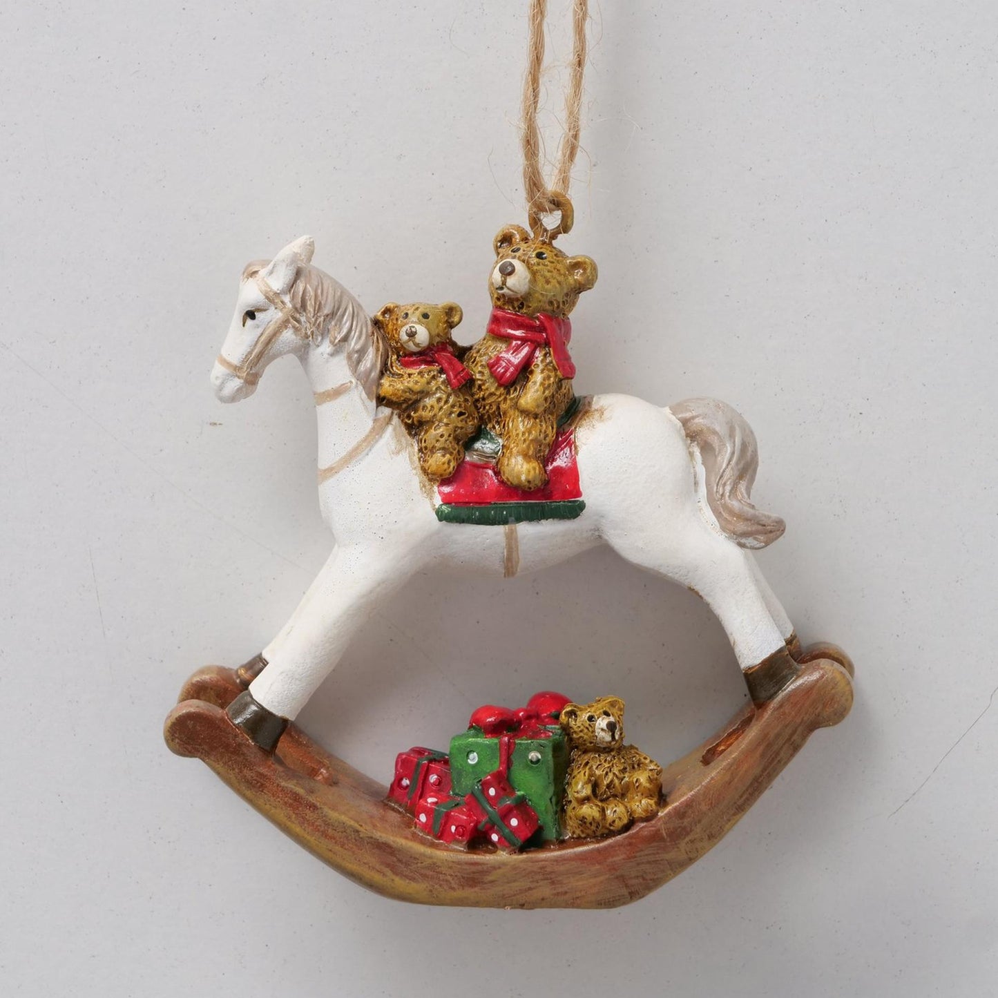 Boltze home Ciondolo natalizio cavallo a dondolo h7cm