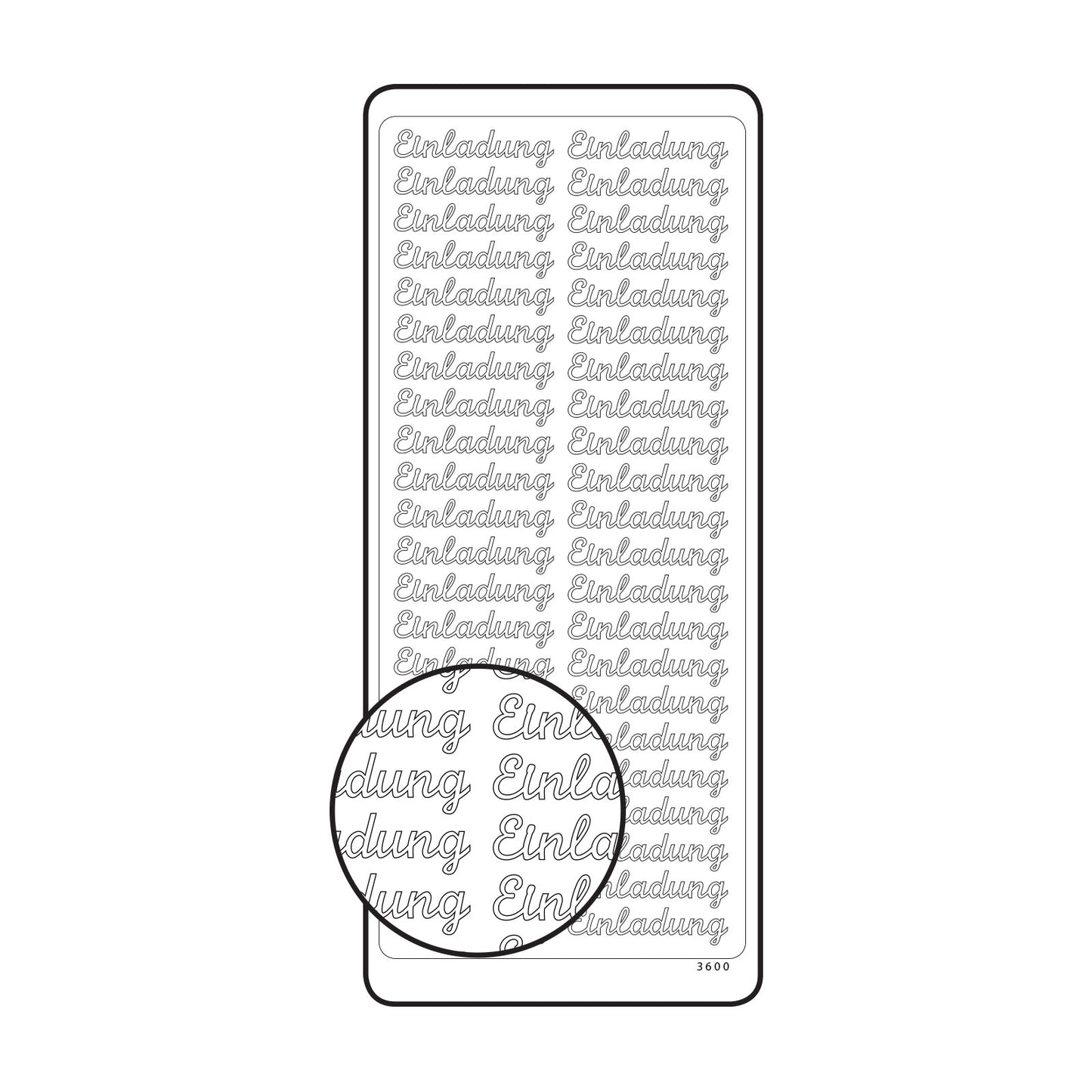 Vaessen creative • adesivo 10x23 cm 10 pezzi oro consegna finale
