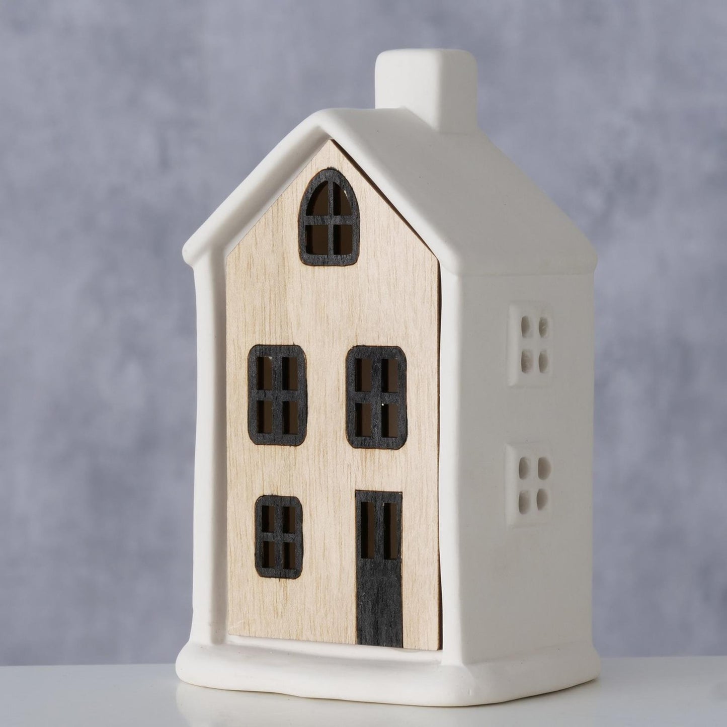 Boltze home house homewood porcellana led h13cm