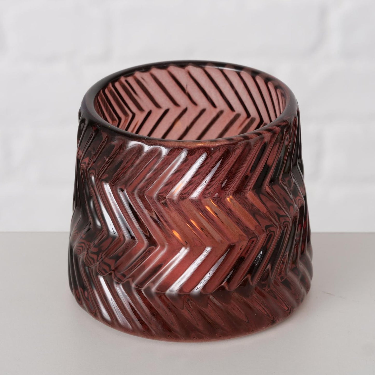 Boltze home portavelas sabena rosa h7cm