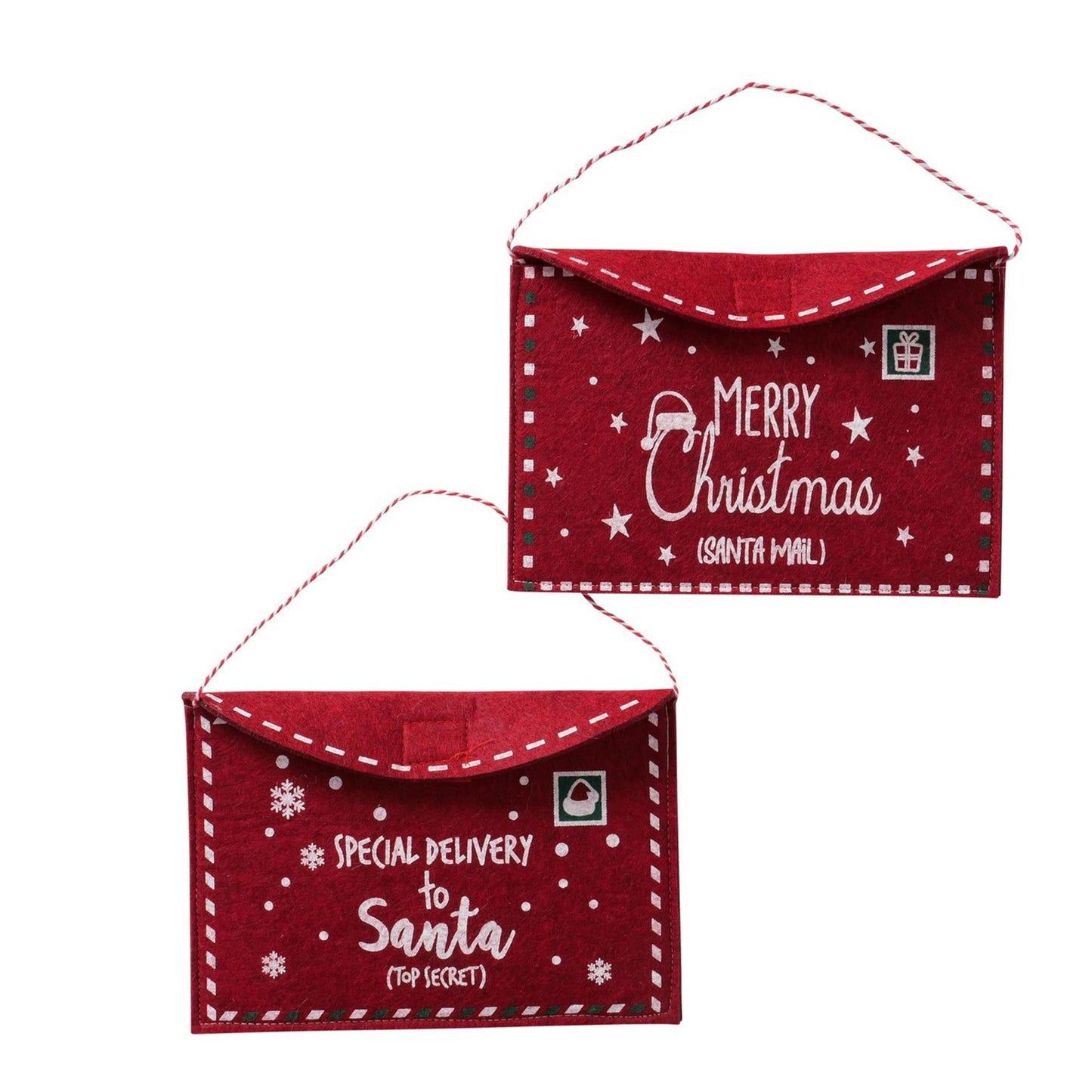 Boltze busta regalo per la casa busta in feltro 15x21 cm rosso