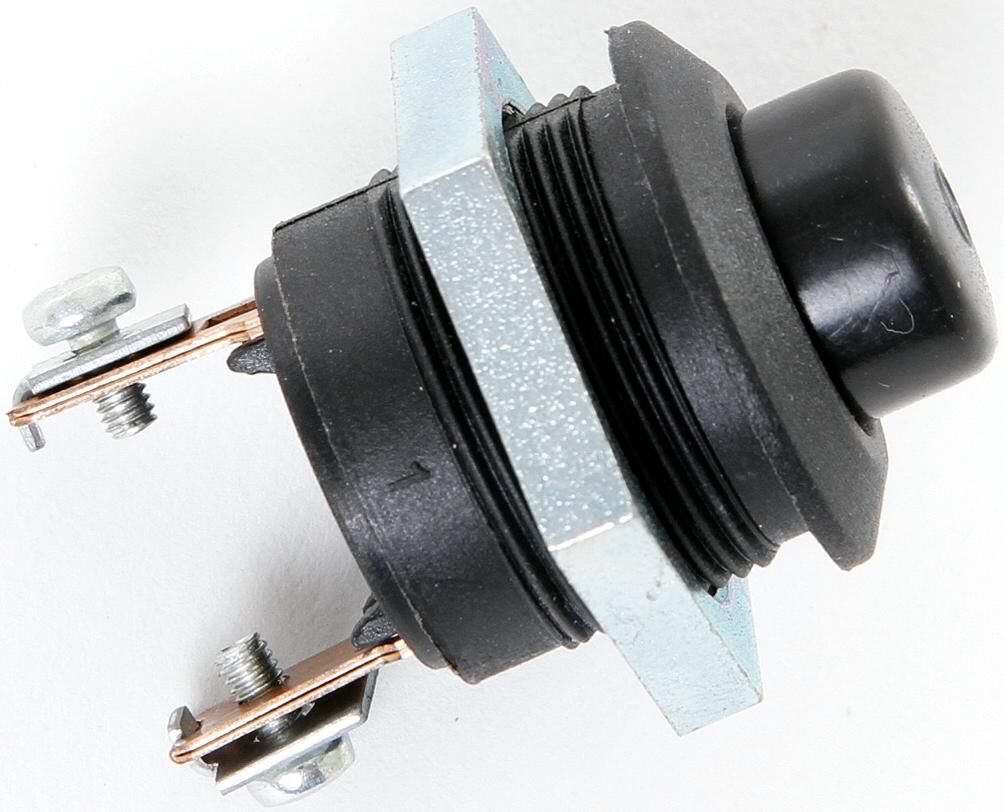 Instalación del interruptor de botón Hella en negro, tornillo