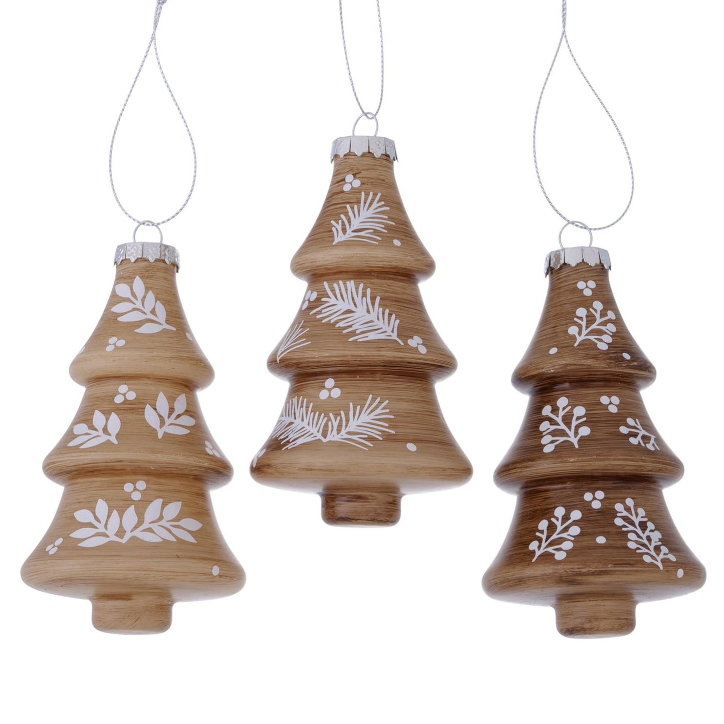 Boltze home Ciondolo natalizio conian albero di Natale in vetro 13,5 cm