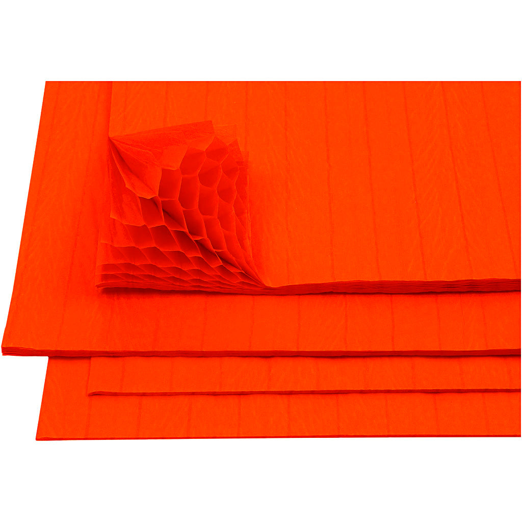 Carta per armonica Creative Company, foglio 28x17,8 cm, arancione, 8 fogli 1 scatola