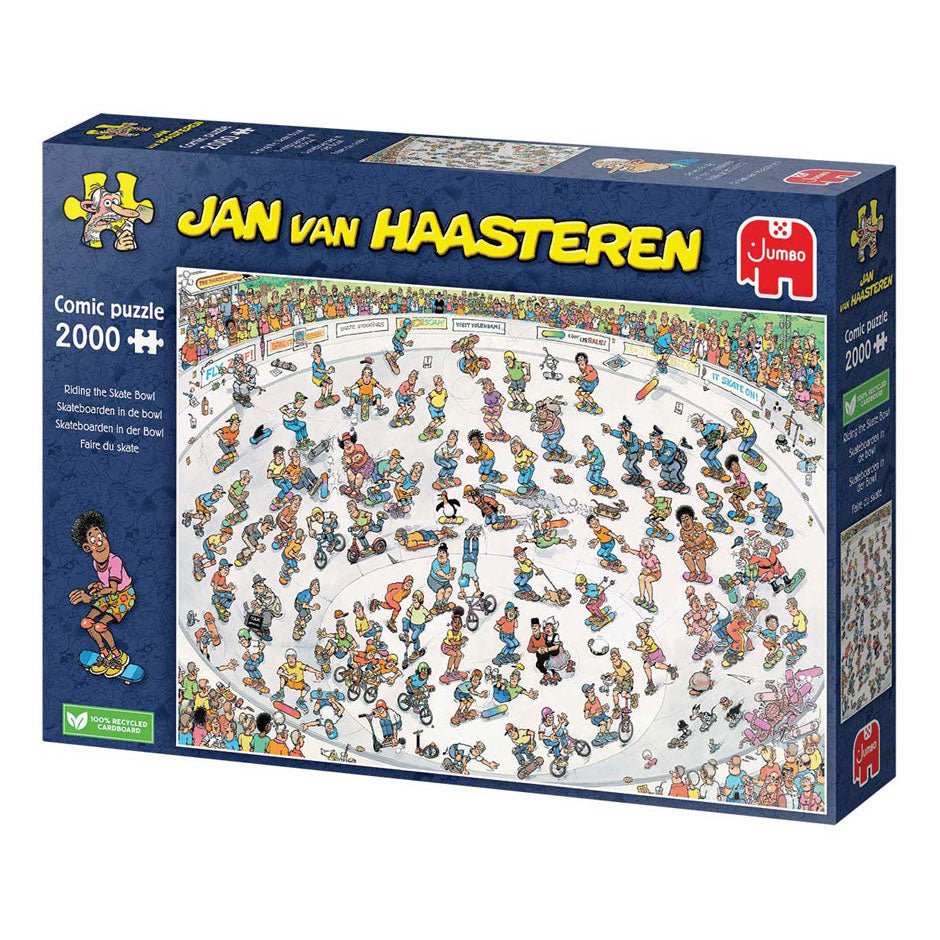 Jumbo jan van haasteren puzzel skateboarden in de bowl 2000 stukjes