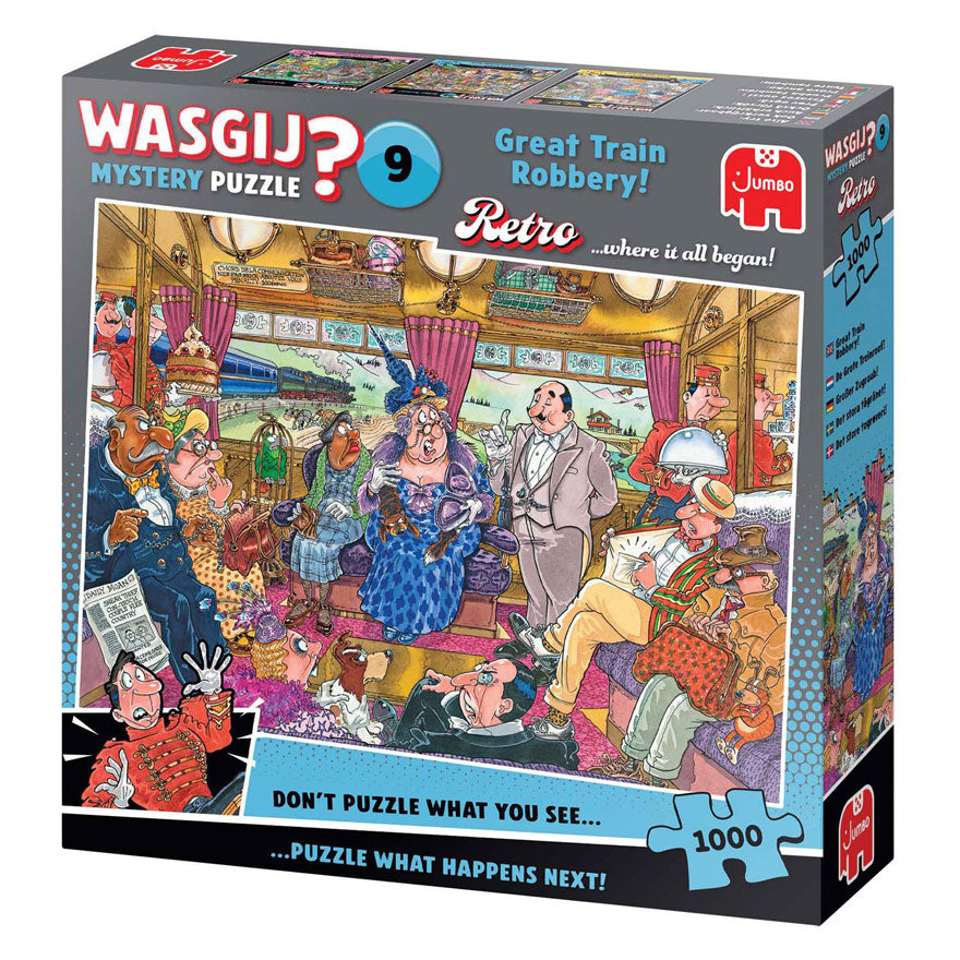 Wasping Puzzle retro el gran robo de trenes 1000 piezas