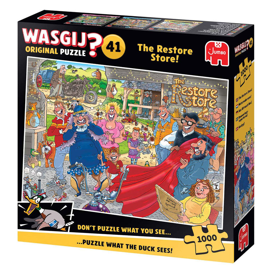 Wasgij original 41 jigsaw puzzle - motorcycle makeover, 1000 pcs.