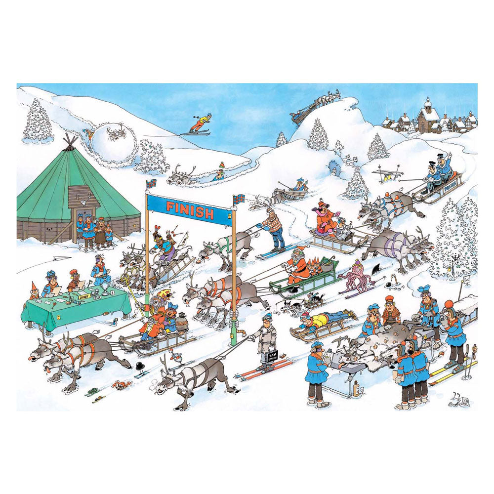 Puzzle Jumbo Jan van Haasteren - corsa, 500 pezzi.