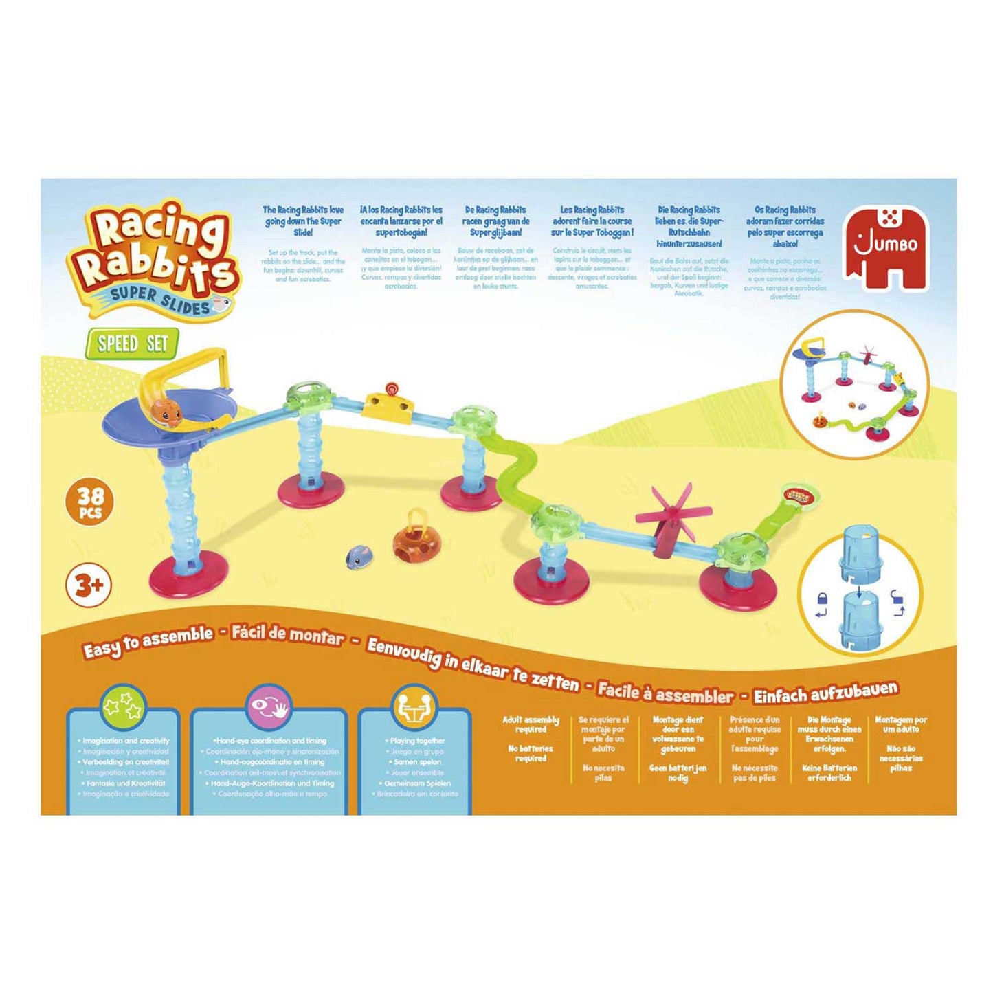 Set inicial de conejos de carreras jumbo - 2 conejos