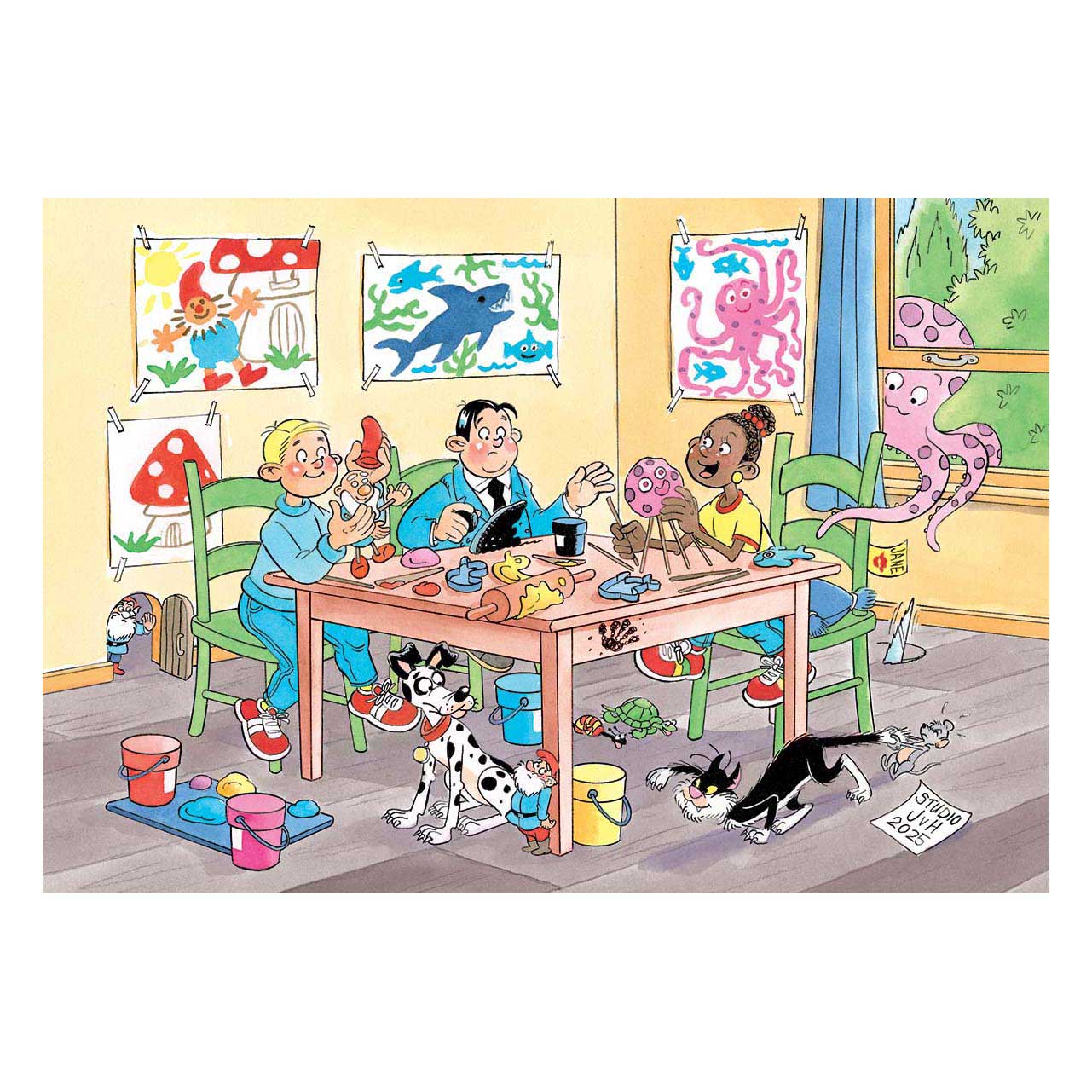 Jumbo jvh puzzle 20 creativo con argilla 150pz
