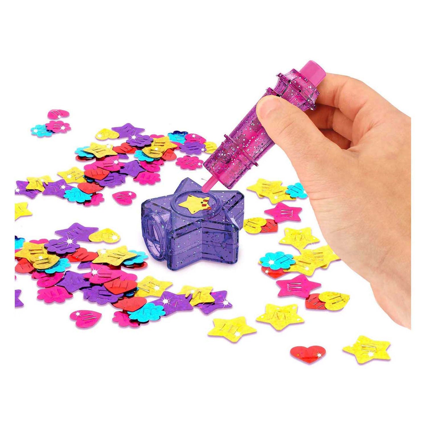 Espejo secreto Jumbo funlockets con brillos para el cabello | 2 piezas