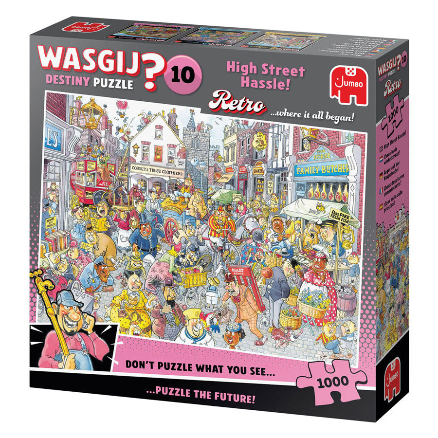 Puzzle wasgij retro destino 10 caos en la calle comercial (1000) | 2 piezas