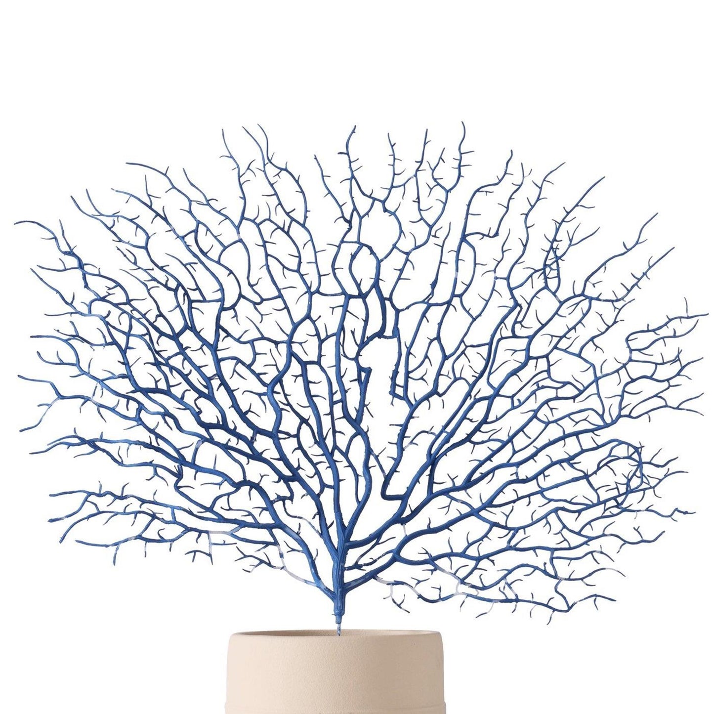 Boltze decorazione domestica ramo corallo blu 46 cm