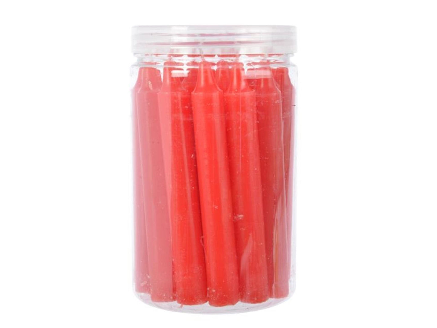 Decoris Velas para árbol de Navidad rojo 1,3x10,5 cm