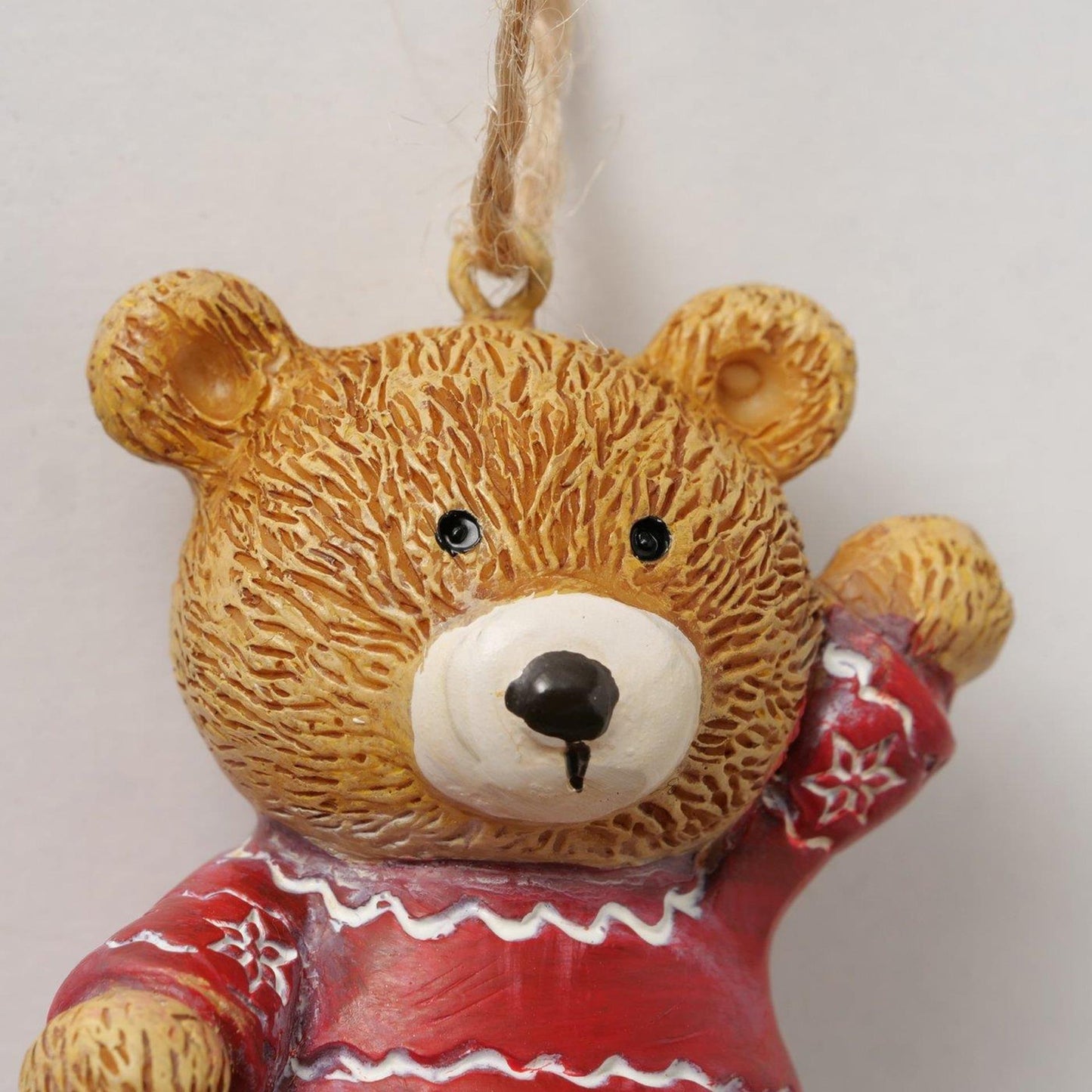 Boltze home Ciondolo natalizio orsetto 5x4,5x6 cm